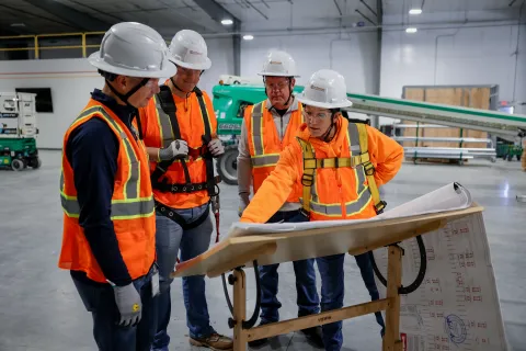 Employees Working together